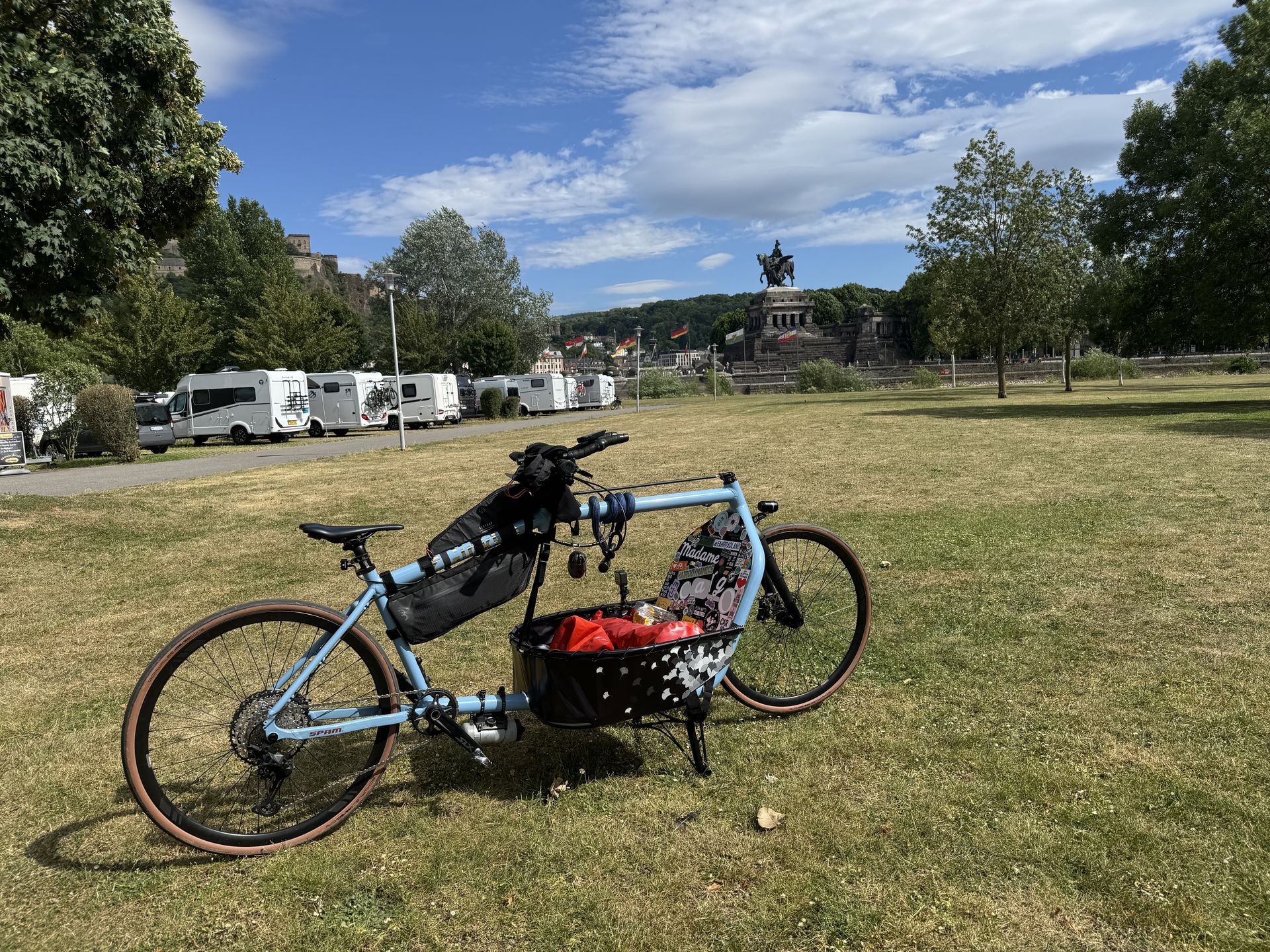 Ginkgo Bike am deutschen Eck in Koblenz