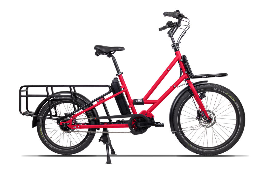 Veloe® multi lungo Bosch Cargoline (Rot - RAL3002, Shimano Nexus 5E Nabenschaltung, Kette, ja)